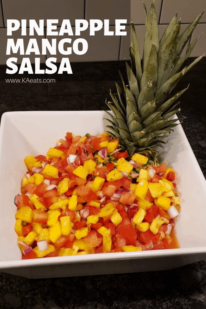 Pineapple Mango Salsa with Swordfish #summer #summerrecipe  #summerappetizer #pineapplemangosalsa