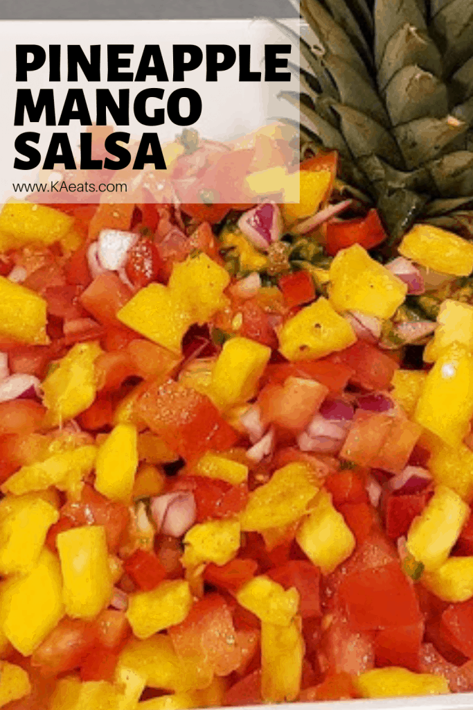 Pineapple Mango Salsa with Swordfish #summer #summerrecipe  #summerappetizer #pineapplemangosalsa