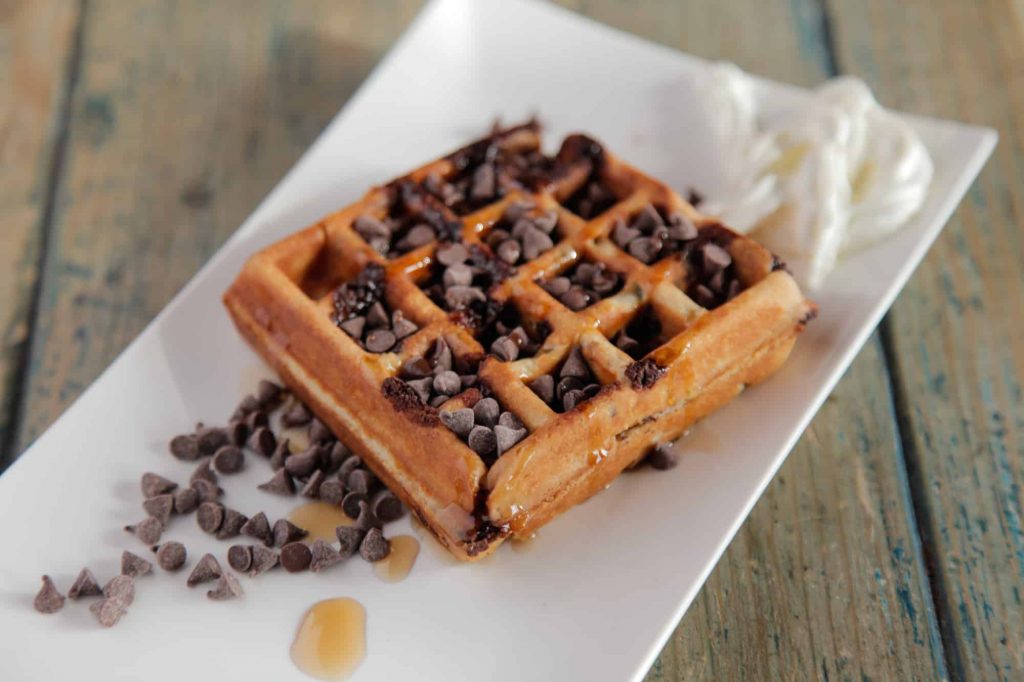 Pumpkin Chocolate Chip Waffles